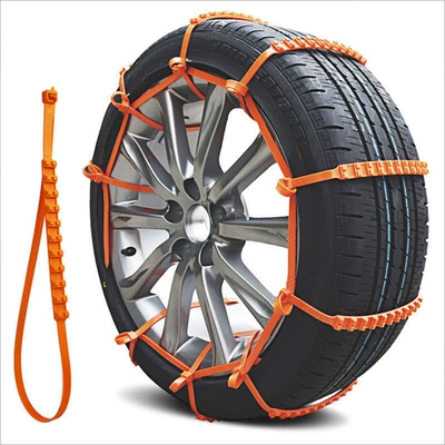 Factory wholesale car anti-skid Tire snow chain - 34g-thickened-version-40-piecesorange
