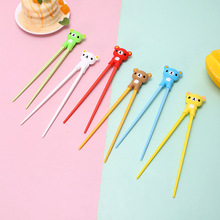 卡通硅胶儿童训练筷宝宝辅食高颜值小熊筷子虎口小熊学习筷批发