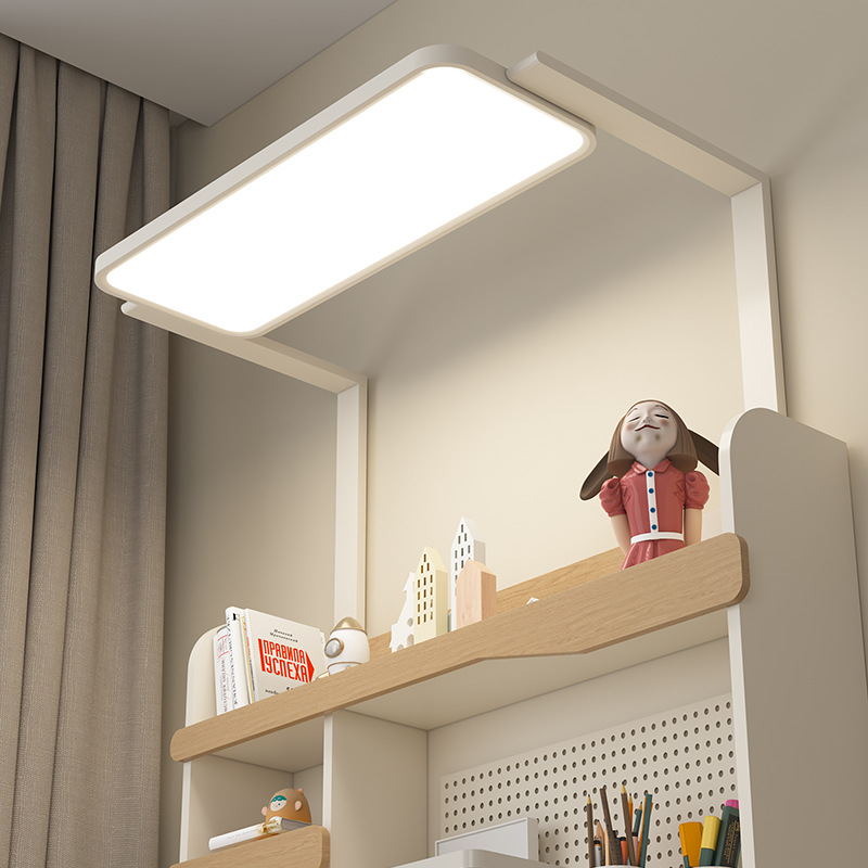 Daguanyuan Escritorio de estudio para niños Lámpara de protección ocular Hogar integrado Dormitorio elevable Combinación de oficina Escritorio de escritorio 293L