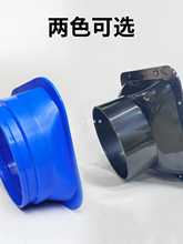 ?方法兰接头新风口系统方转圆空调进出风口塑料软排气管道风机连