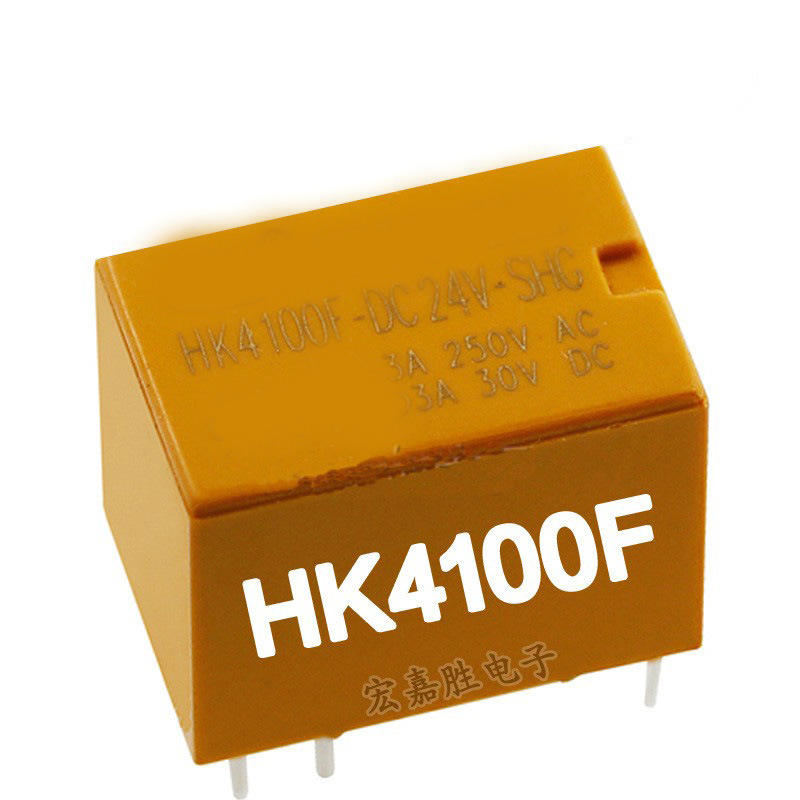 国产继电器HK4100F-DC12V-SHG HK4100F-DC5V-SHG 6脚3A 3V/9V/24V