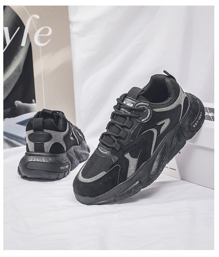 Breathable Mesh Running Shoes For Men Comfortable Dad Shoes_voghion.com