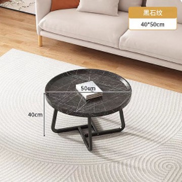 검은 대리석 패턴 단일 원형 50*50*40