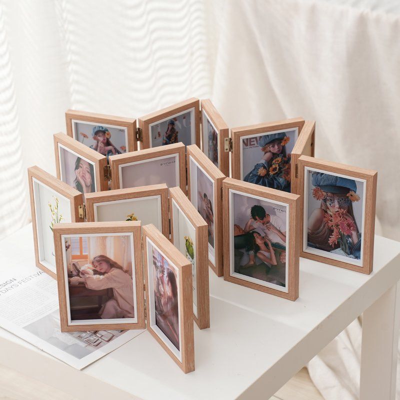 Creative One-Piece Photo Frame 70% off Stack Photo Frame Vertical Horizontal Photo Card Display Birthday Gift for Friends