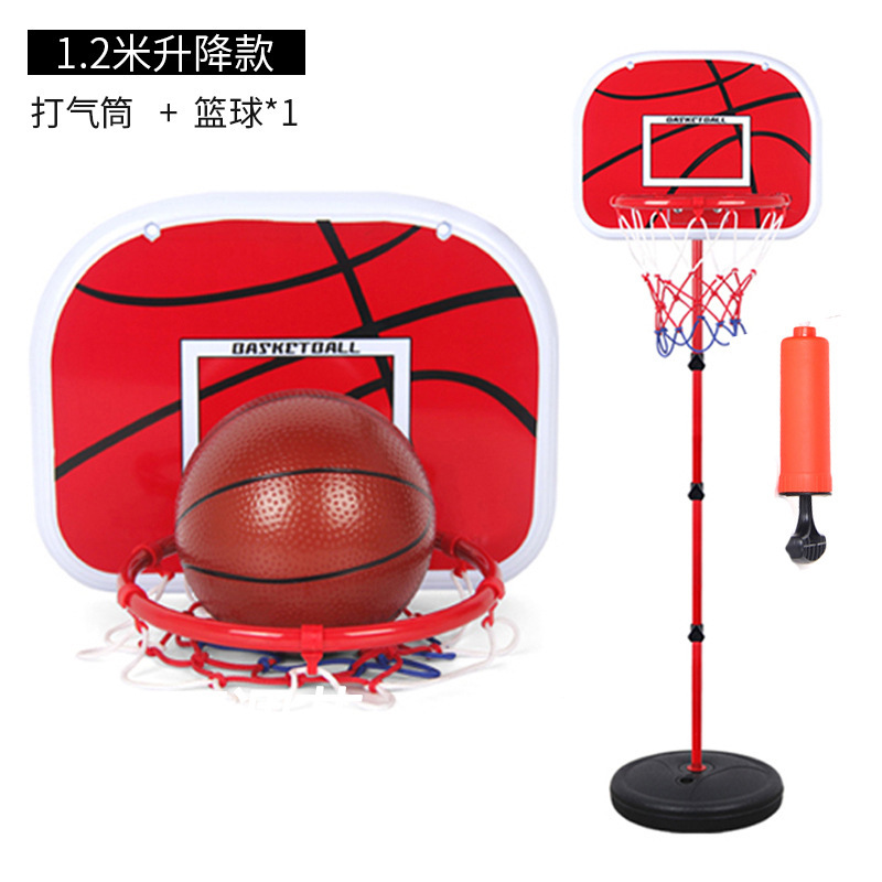 Indoor y exterior ajustable marco de baloncesto deportivo marco de hierro juguetes infantiles 1.5m elevable juguetes de baloncesto ocio