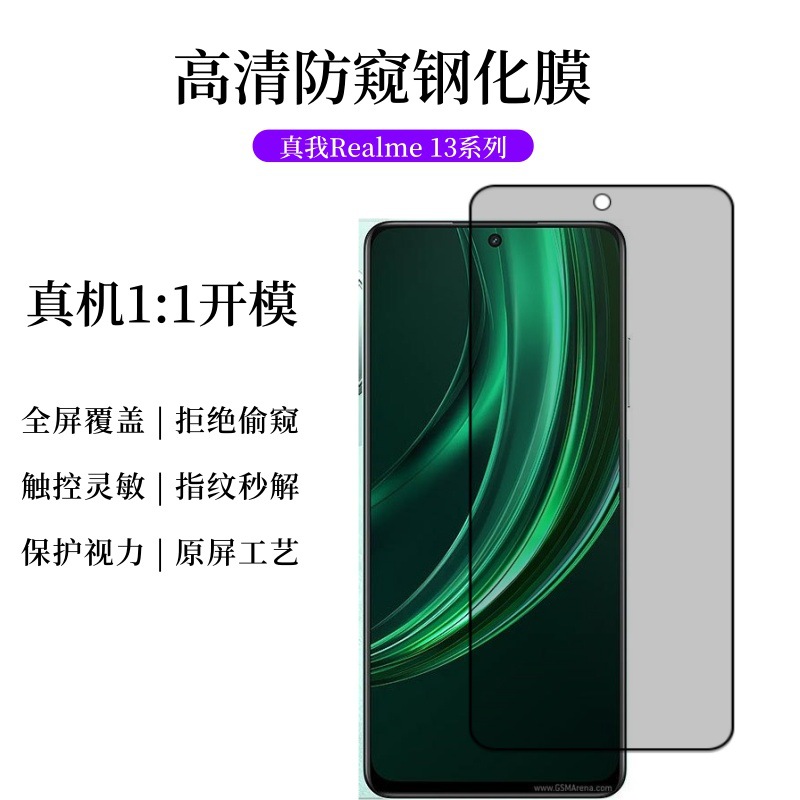 Realme13 película de endurecimiento 13Pro protector de pantalla 13Pro + película anti huellas dactilares de teléfono móvil HD