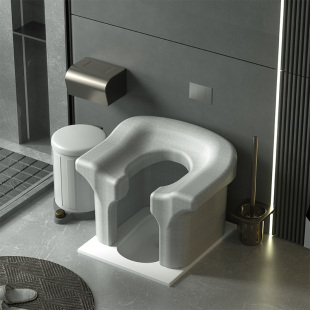 Bathroom small sofa squatting stool changed to toilet chair squatting toilet artifact toilet seat pregnant woman elderly toilet bath stool Zheng zhi