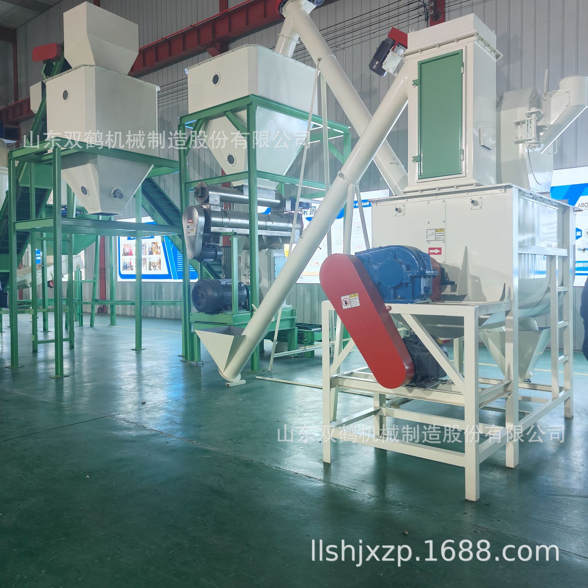 安装调试3吨畜禽饲料生产线 颗粒饲料加工设备成套生产厂家优惠价