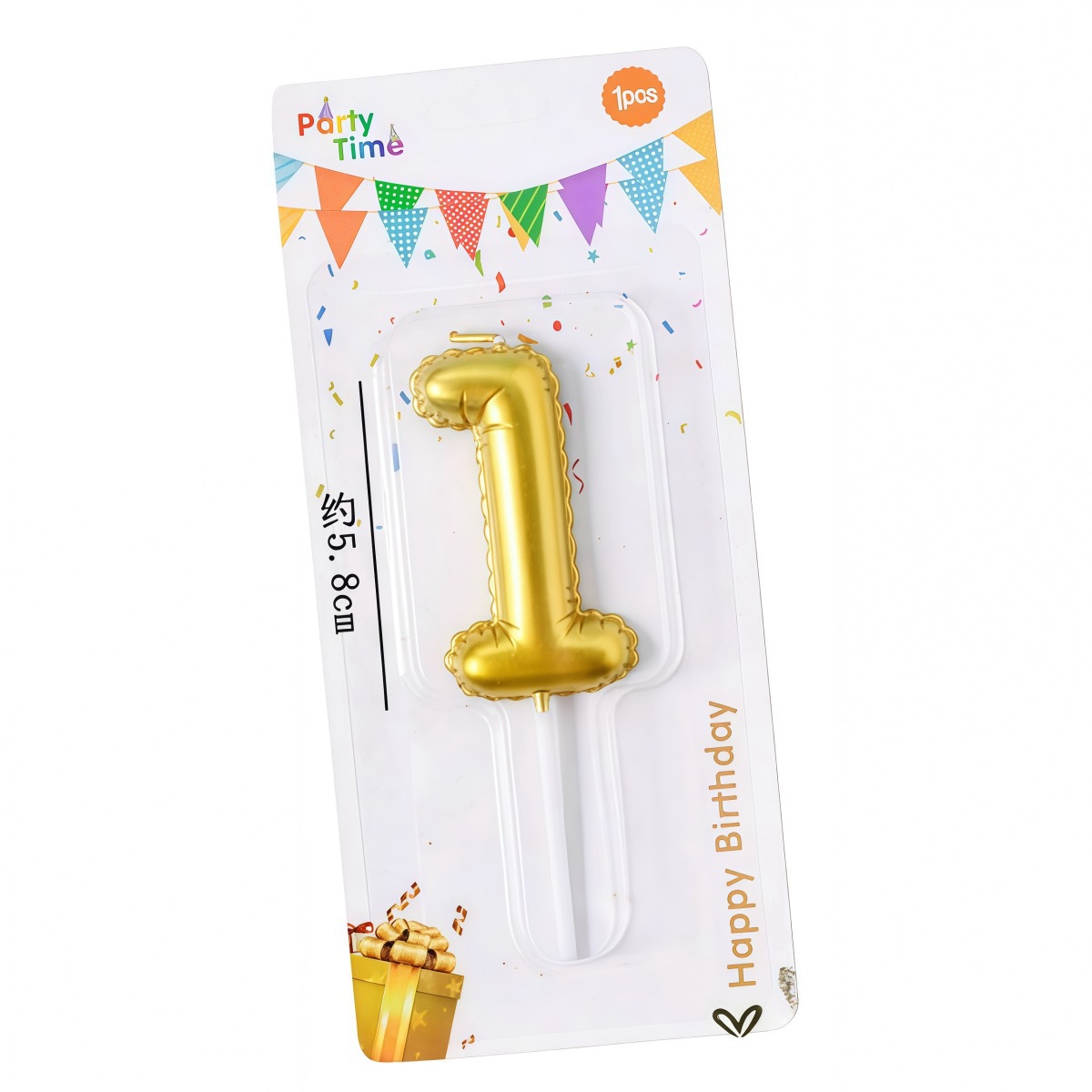 Velas numéricas decorativas para pastel de cumpleaños