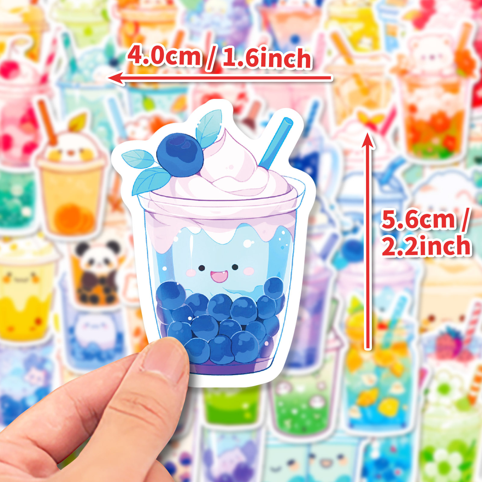 20g Weight Stickers Stationery Type 50 PCS/Package Quantity School Occasion PP Material Animal, Cartoon, Graffiti Pattern Cute Style 50 PCS/Package Animal Cartoon Graffiti School PP Cute Stickers 2