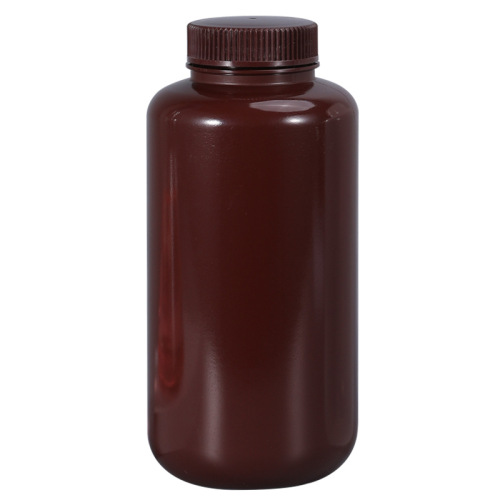 Sealed wide-mouth bottle 5ML-1L high temperature resistant transparent brown light-proof reagent bottle PP food grade chemical plastic bottle