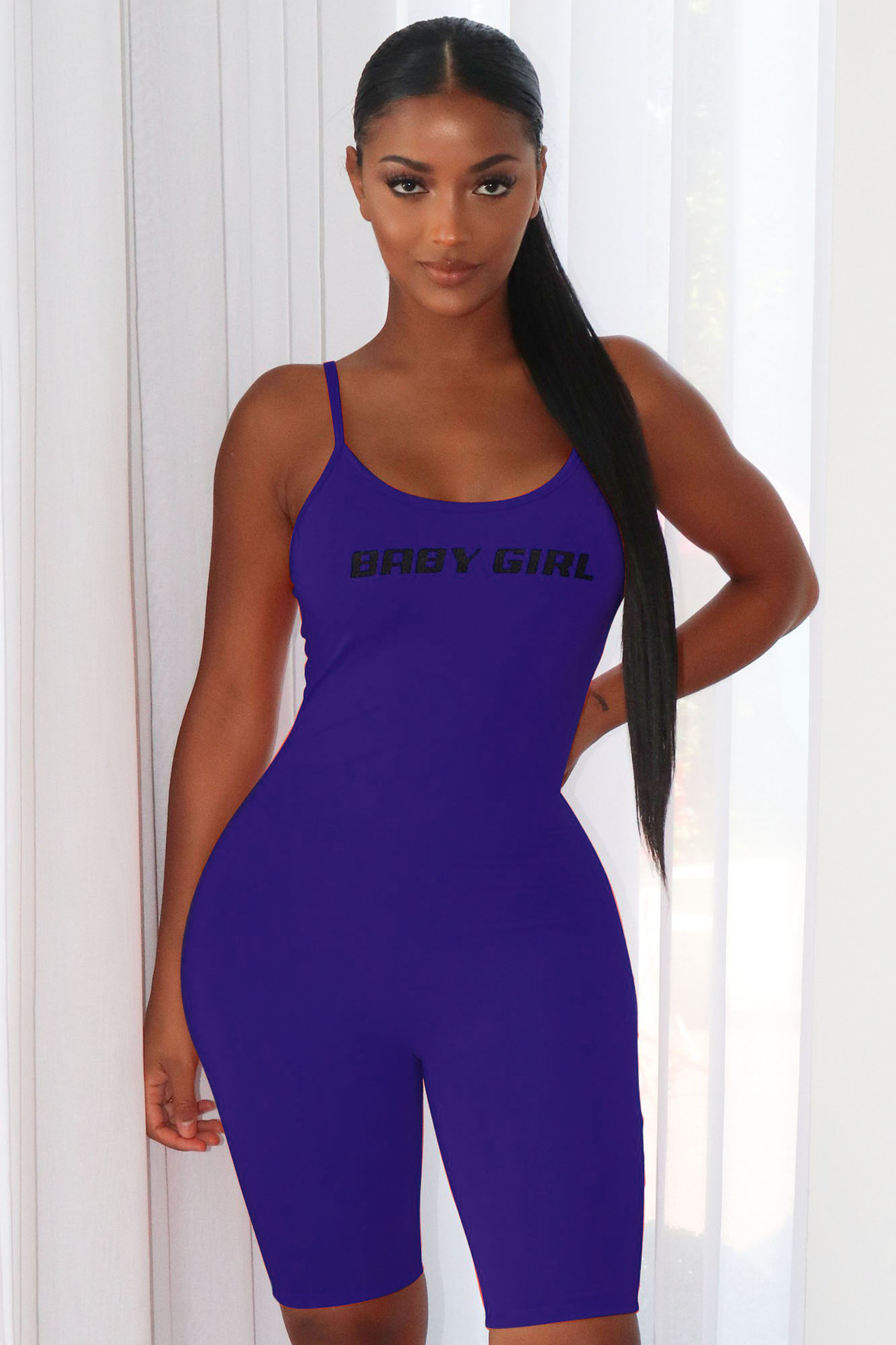 Women Site Solid Color Tight Backless Bodysuit