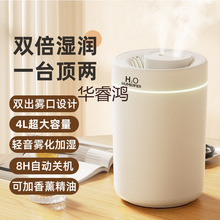 家用加湿器卧室静音大容量大雾桌面加湿器空气净化母婴香薰机批发
