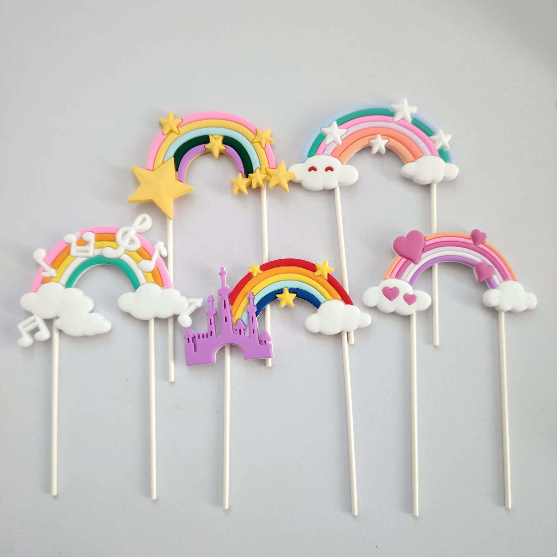 Радужный торт декоративный плагин для детей красочные облака любви радуги украшение день рождения украшения