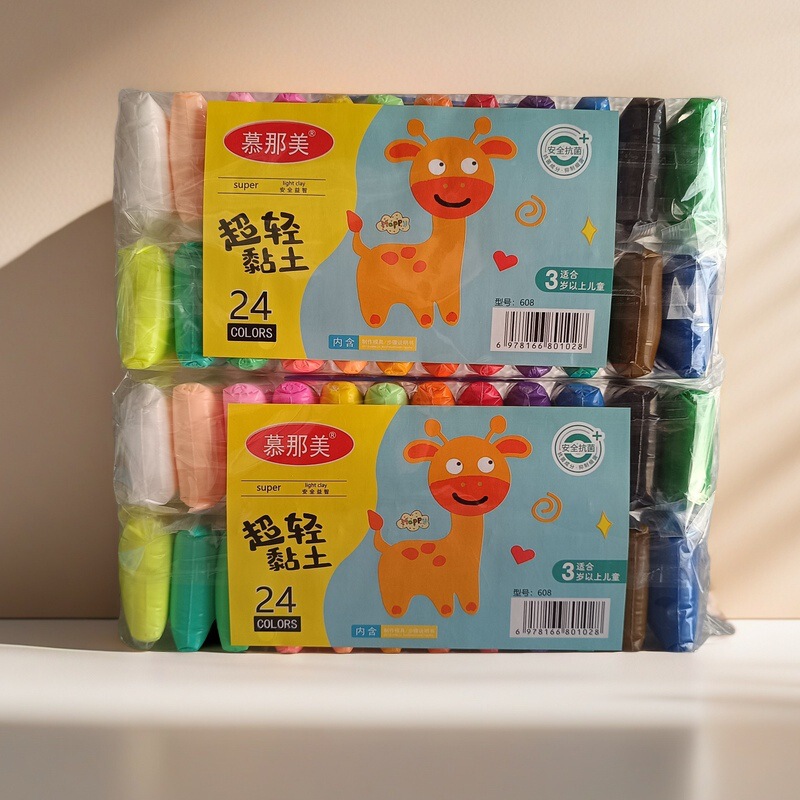 超軽量粘土 幼稚園用粘土 カラフル粘土 超軽量粘土セット 手作り宇宙粘土 知育玩具 ムナミ|undefined