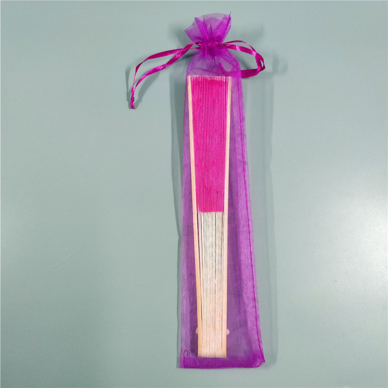 Bolsa de organza 6*26cm ventilador color sólido organza bolsa pura perla blanca organza cordón bolsa embalaje de la joyería