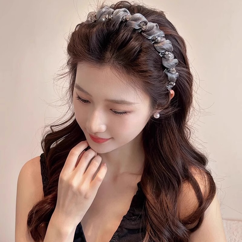女性用高頭頂ヘアバンド 2025 新しいハイエンドファッショナブルなヘアピン洗顔専用ヘッドバンドヘッドバンド|undefined