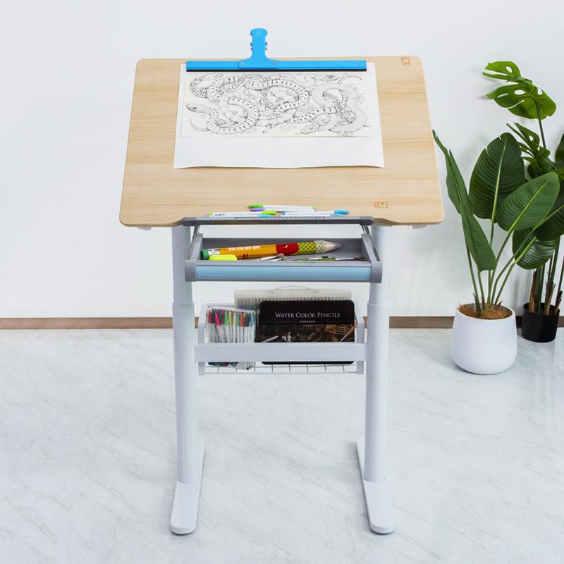 Student Drawing Desk Drawing Board Training Learning Desk Writing Desk Children's Multifunctional Liftable Flip Computer Desk