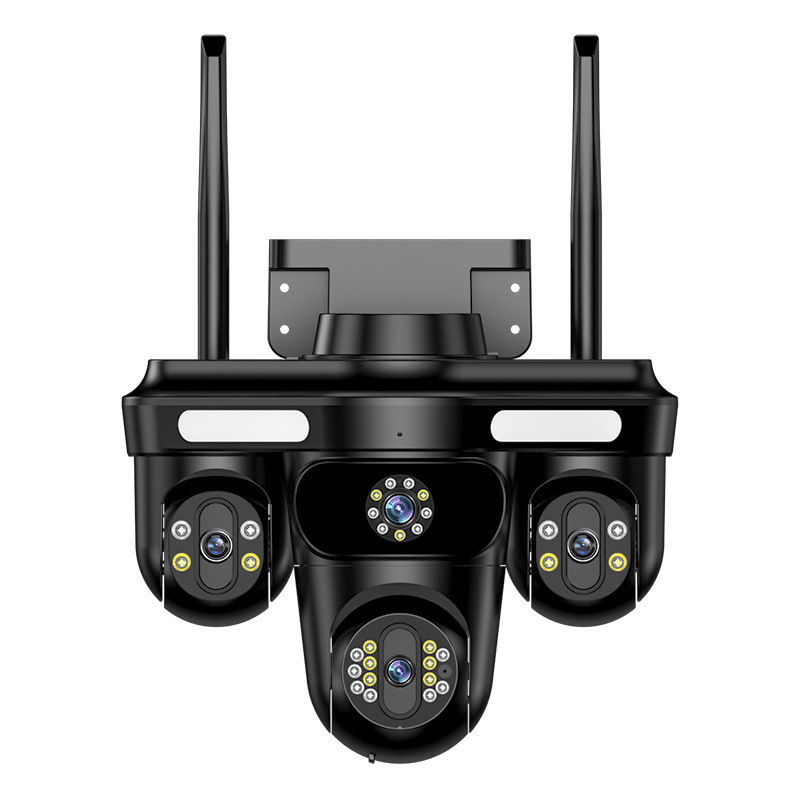 監視カメラ 360 度死角なし屋外家庭用携帯電話リモートワイヤレス wifi スマートナイトビジョン 4 画面|undefined