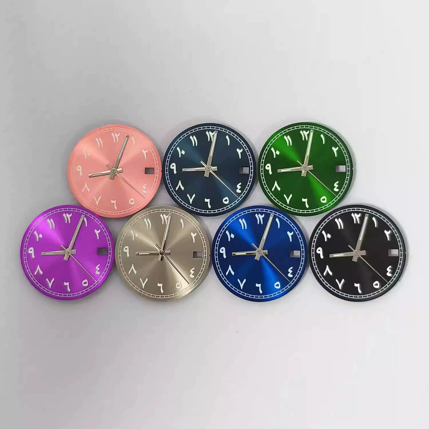 Арабские зеленые светящиеся + стрелки часов 28,5 мм, буквально подходят для японского автоматического механизма NH35NH36/7S