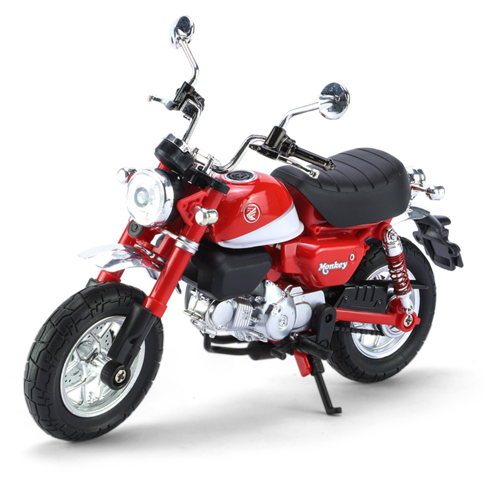 Modelo de motocicleta de aleación 1:12, motocicleta Chuanqi, simulación de amortiguador, dirección, coche de juguete para niños, caja ciega transfronteriza, dropshipping