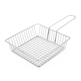 Korean creative tableware iron snack basket French fries basket mini fried basket snack basket bread basket plate stainless steel