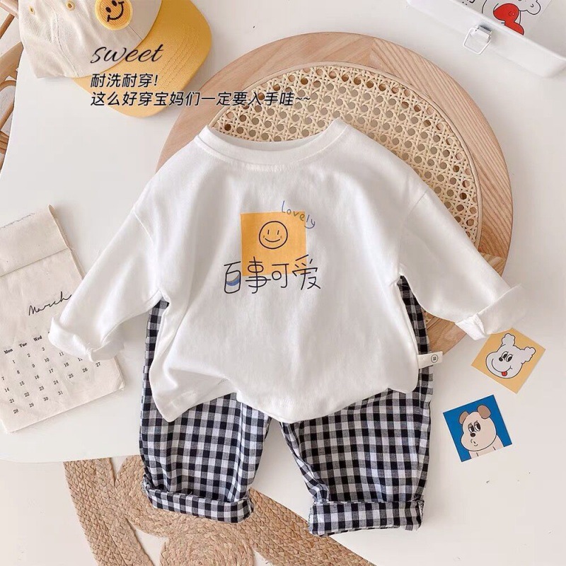 Белый милый лонгслив