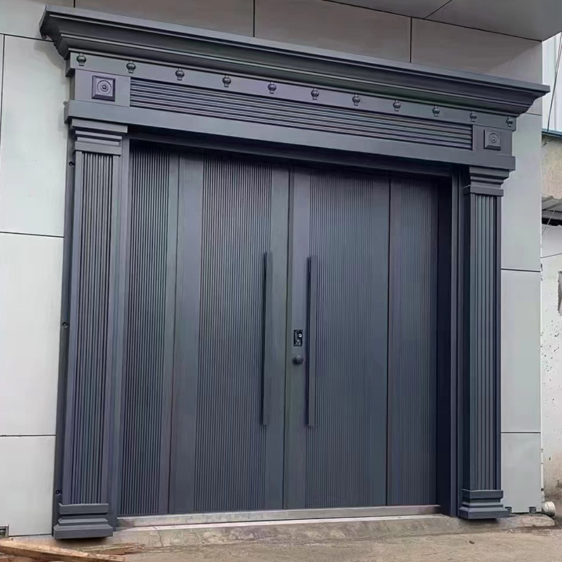 Zinc alloy double-opening Class A non-standard anti-theft door, cast aluminum door for villa and rural self-built house Zinc alloy double-opening Class A non-standard anti-theft door, cast aluminum door for villa and rural self-built house
