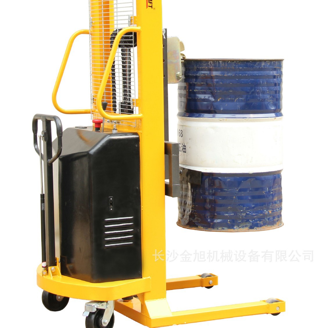 电动油桶升高车卸货油桶车液压单桶夹具