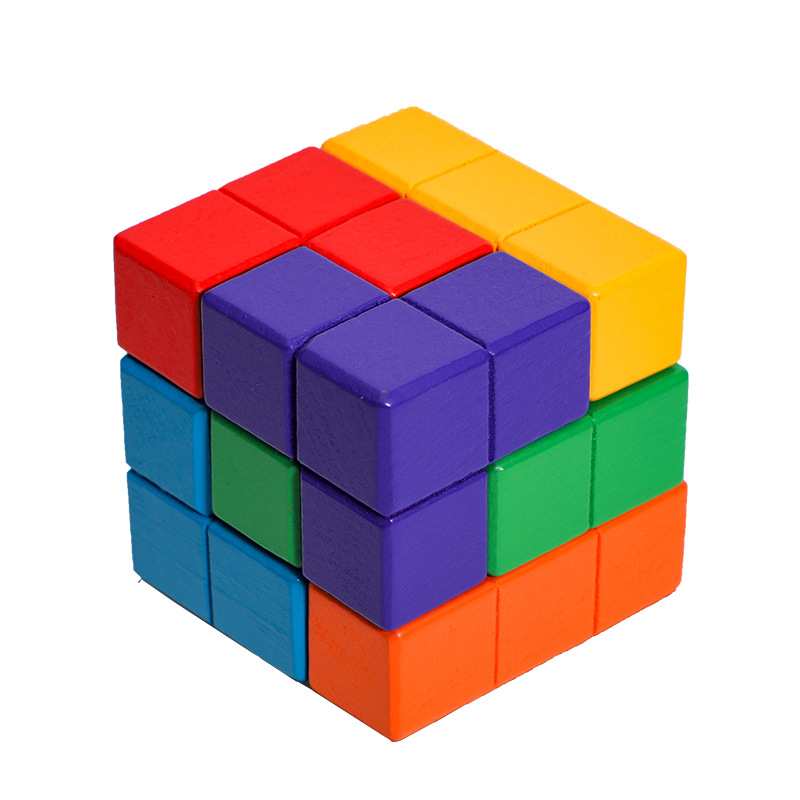 Luban bloqueo Soma cubo Cubo de los niños 3D Tetris educación temprana pensamiento entrenamiento rompecabezas juguete