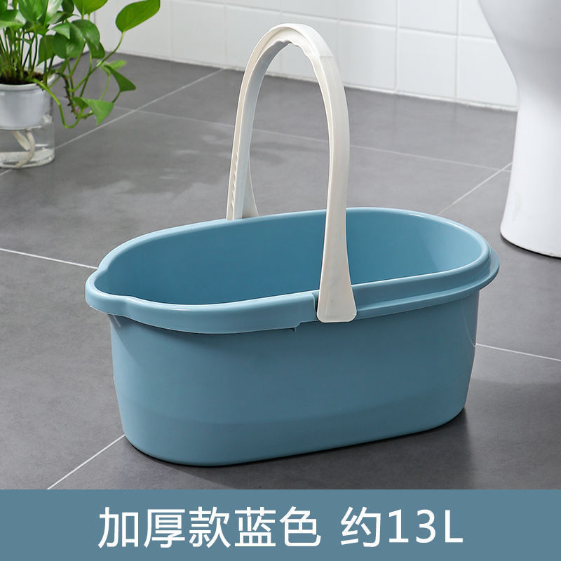 長方形バケツ、厚みのある特大容量の水貯蔵、家庭用ポータブル洗濯モップバケツ、寮の足湯、趙志銭|undefined