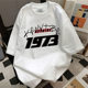 2025 Summer New Teenager Men's Short-sleeved T-shirt Trendy Casual Fashion Half-sleeved Top Base Shirt