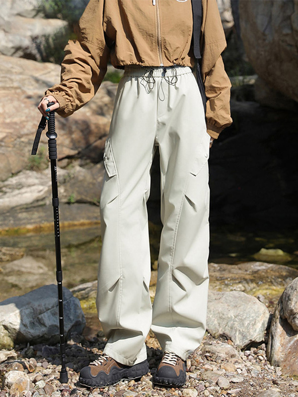 骆陀三合一冲锋裤女2025新款春秋冬防风防水户外工装运动登山长裤|undefined