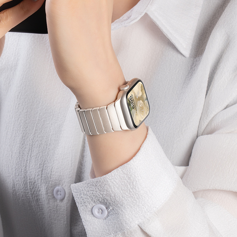 Suitable for Apple Watch iWatch Metal Stainless Steel Elegant 10 High-End Stainless Steel Bracelet for Men