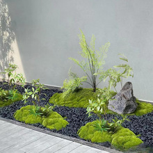 仿真苔藓室内软装微景观套装组合橱窗过道假青苔绿植造景布置装饰