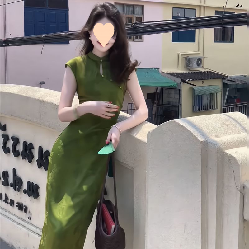 *이벤트 중 [파인모스그린] 새로운 중국 스타일 핫 치파오