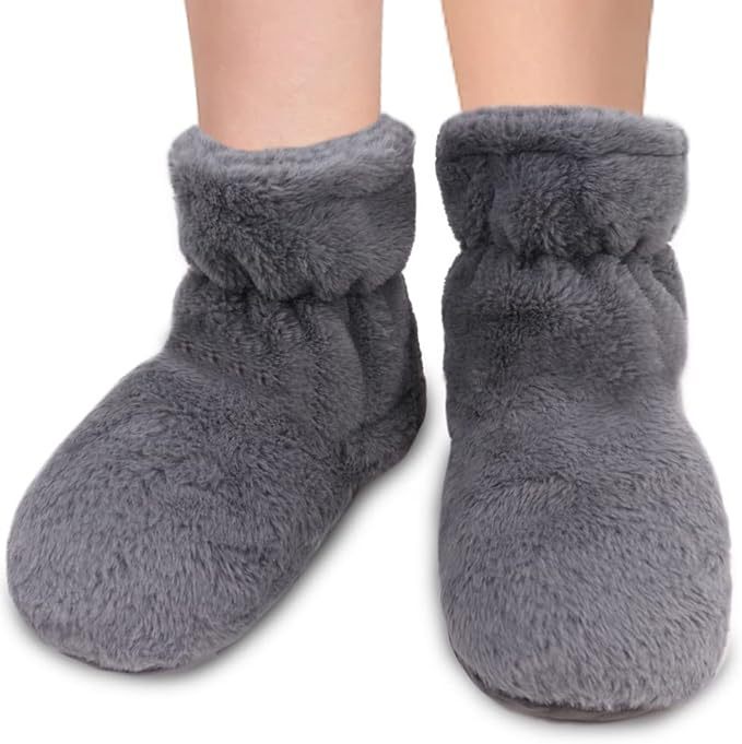 Cross-Border Foot Warmers, Flaxseed Filled, Microwave Heated Shoes, Foot Warmers, Warm Compress Short Boots, Soft