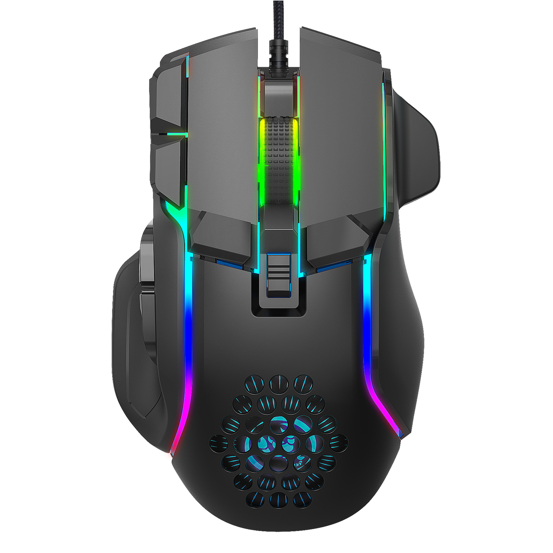 Nuova programmazione macro per giochi eSport, fantastica illuminazione RGB, mouse meccanico regolabile da 12800 DPI_voghion.com