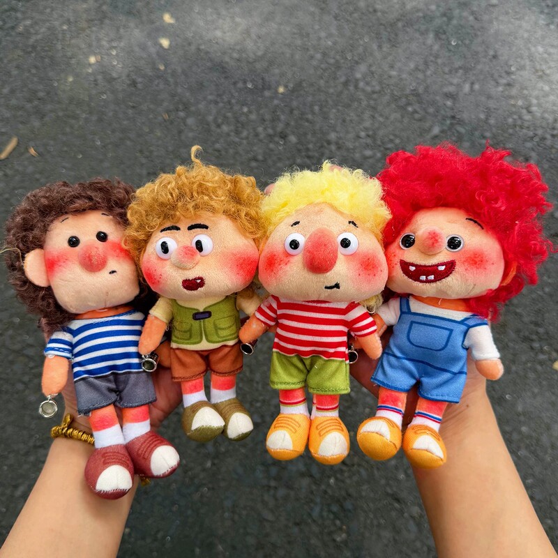Authentic Fluffy Freckle Family Plush Keychain - Cute and Quirky Healing Boy Doll Pendant - Wholesale Supply