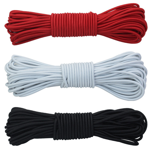 Children's jumping rubber band 2.5mm elastic rope round color elastic band durable beef tendon hair rope stretch elastic rope