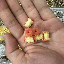 鹿角根付苹果核手工彩绘散珠文玩配饰DIY串珠手链批发卡通