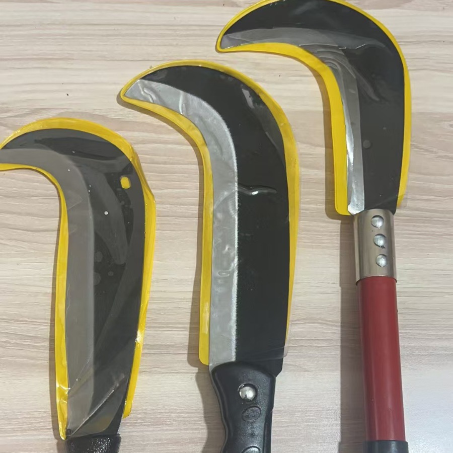 全钢镰刀农用收割刀户外割草刀锯齿镰家用割玉米