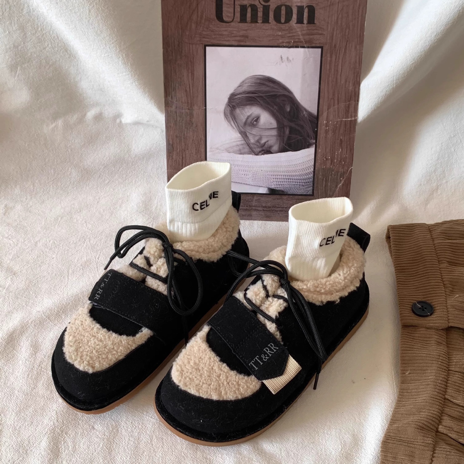 Stivali da neve donna invernali foderati caldi scarpe cotone_voghion.com