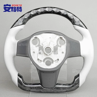 Fiber Racing Leather Steering Wheel – Steering wheel