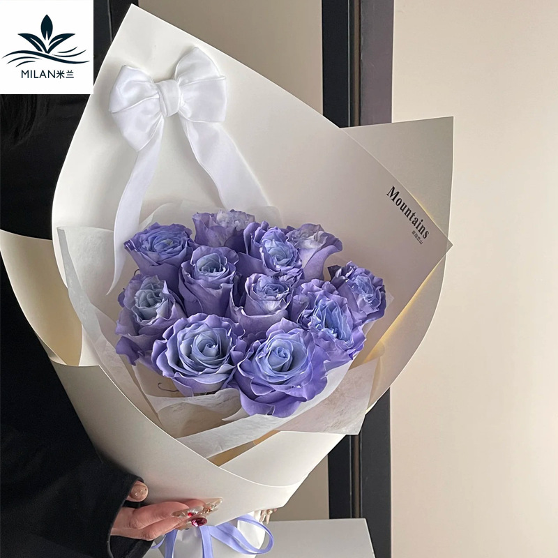 Nuevo producto Papel de flores de ramo de colores Papel de modelado grueso de dopamina Papel de embalaje de flores Papel de arte Papel de cartón duro de color sólido