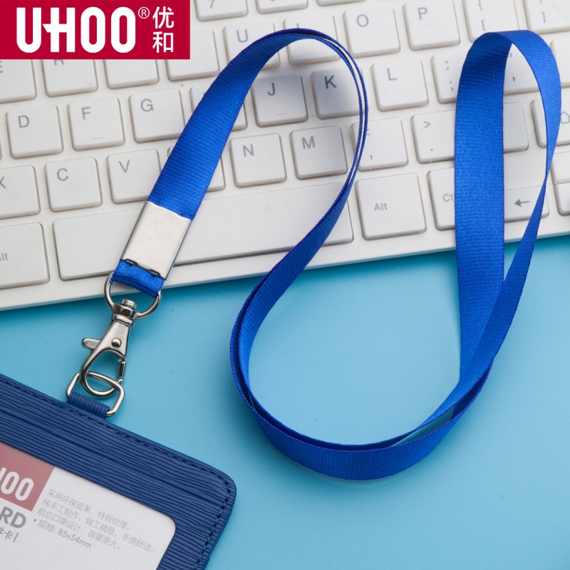 Youhe6742 tarjeta de trabajo cubierta de cuerda de acero inoxidable gruesa hebilla de cuerda de langosta impresión de tarjeta de trabajo de 1.5 ancho