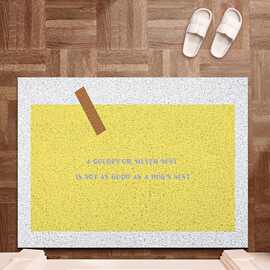 代发简约入户地垫可裁剪丝圈脚垫家用进门门口耐磨蹭土除尘防滑垫