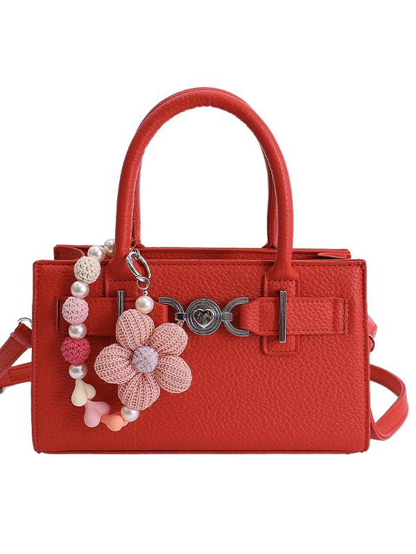 Nicho Zhong bolso retro mujer 2026 nueva textura lichi estampado bolso pequeño cuadrado de viaje ocio mochila de hombro image 6