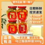 乌江300g红油炸菜瓶装下饭菜涪陵微辣红油榨菜丝轻盐开味佐餐咸菜