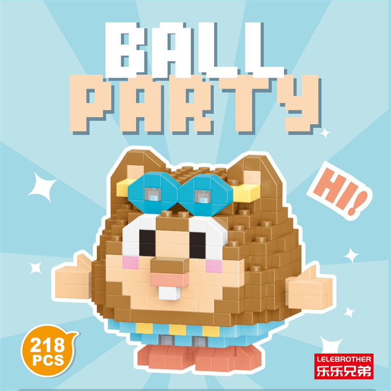 Venta al por mayor transfronteriza Lele Brothers ensamblado partículas pequeñas bloques de construcción de rompecabezas juguetes mini rompecabezas tridimensionales para niños micropartículas